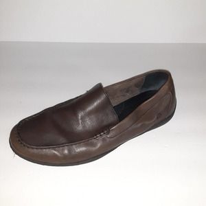 Born Handcrafted Leather "Allan" Driving Loafer Shoes sz 14
